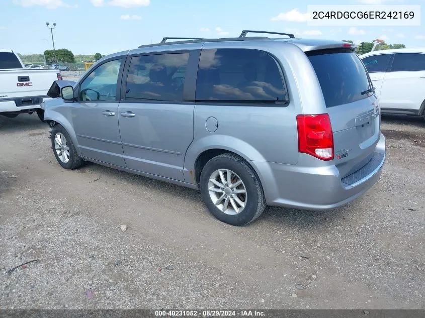 2014 Dodge Grand Caravan Sxt VIN: 2C4RDGCG6ER242169 Lot: 40231052