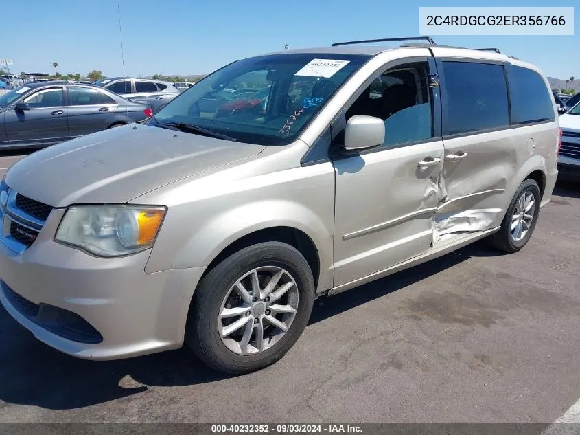 2C4RDGCG2ER356766 2014 Dodge Grand Caravan Sxt