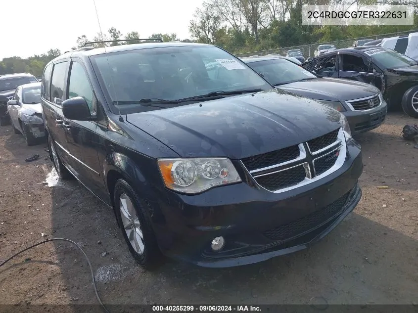 2C4RDGCG7ER322631 2014 Dodge Grand Caravan Sxt