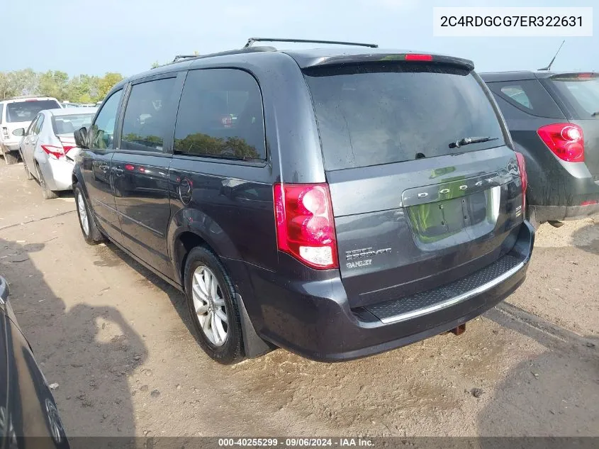 2C4RDGCG7ER322631 2014 Dodge Grand Caravan Sxt