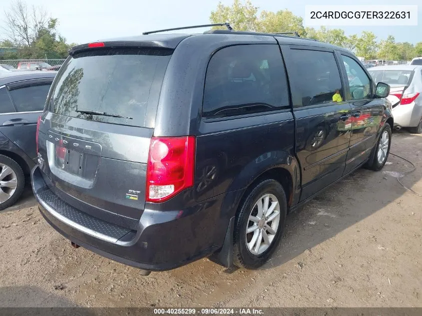 2C4RDGCG7ER322631 2014 Dodge Grand Caravan Sxt