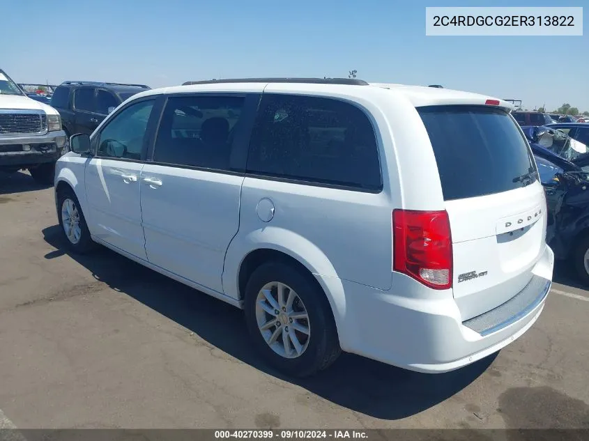 2014 Dodge Grand Caravan Sxt VIN: 2C4RDGCG2ER313822 Lot: 40270399