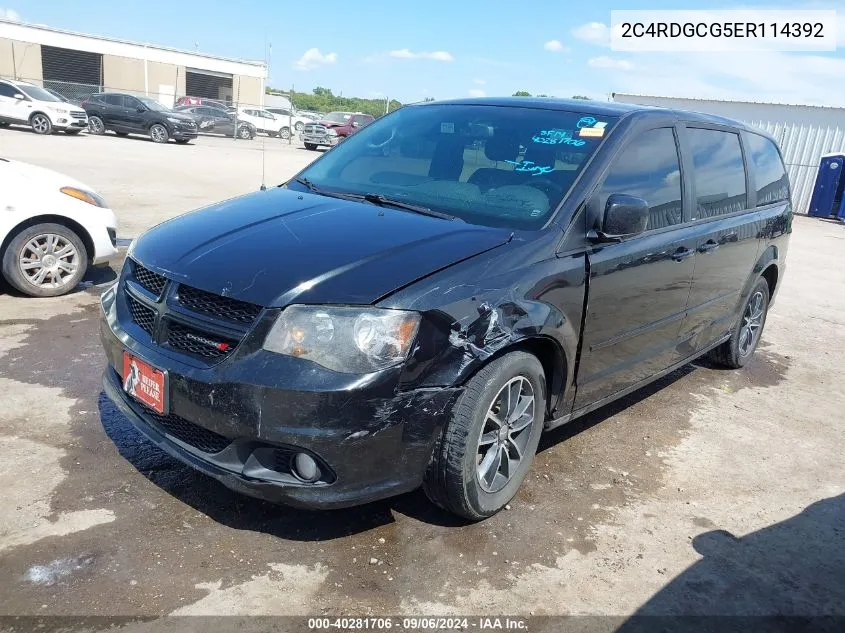 2C4RDGCG5ER114392 2014 Dodge Grand Caravan Sxt