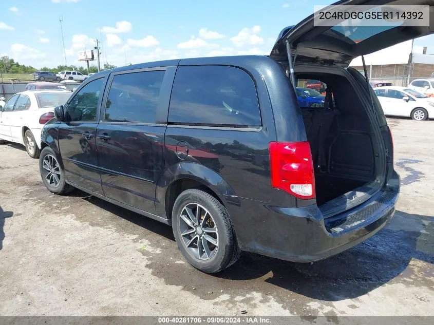 2014 Dodge Grand Caravan Sxt VIN: 2C4RDGCG5ER114392 Lot: 40281706