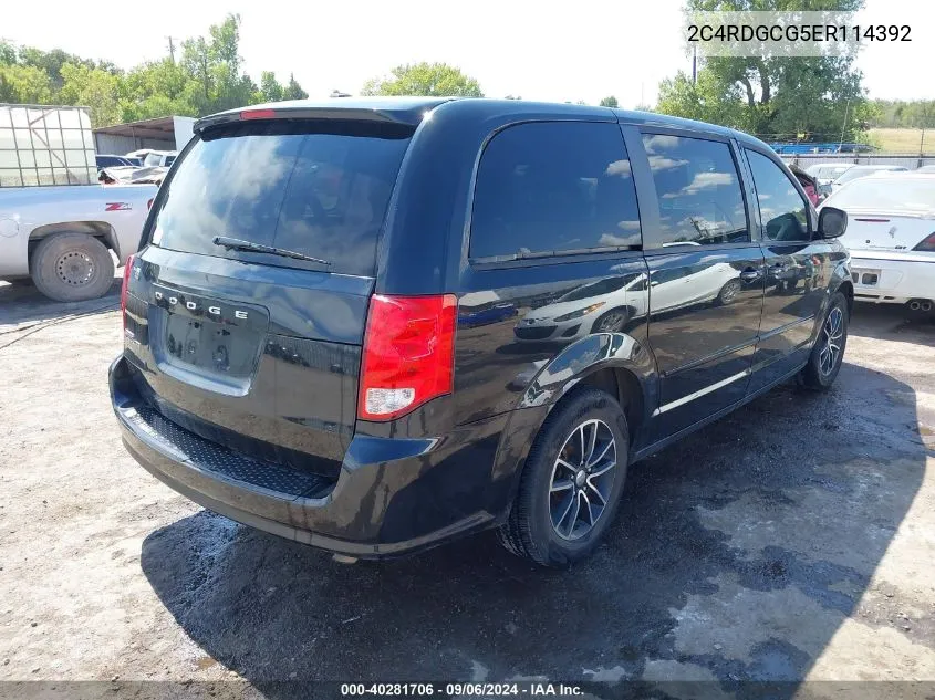 2014 Dodge Grand Caravan Sxt VIN: 2C4RDGCG5ER114392 Lot: 40281706