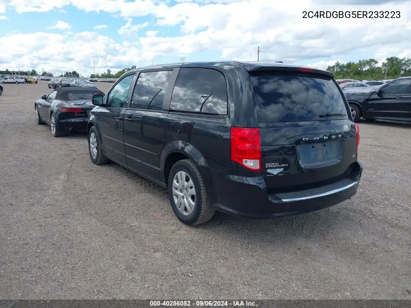 2C4RDGBG5ER233223 2014 Dodge Grand Caravan Se