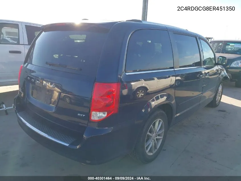 2014 Dodge Grand Caravan Sxt 30Th Anniversary VIN: 2C4RDGCG8ER451350 Lot: 40301464