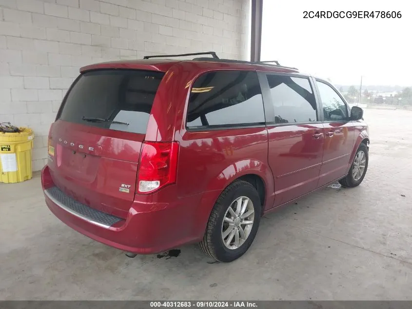 2014 Dodge Grand Caravan Sxt VIN: 2C4RDGCG9ER478606 Lot: 40312683