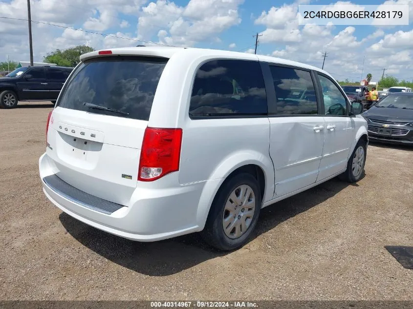 2C4RDGBG6ER428179 2014 Dodge Grand Caravan Se