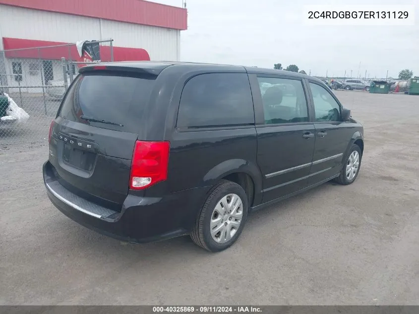 2014 Dodge Grand Caravan American Value Pkg VIN: 2C4RDGBG7ER131129 Lot: 40427351