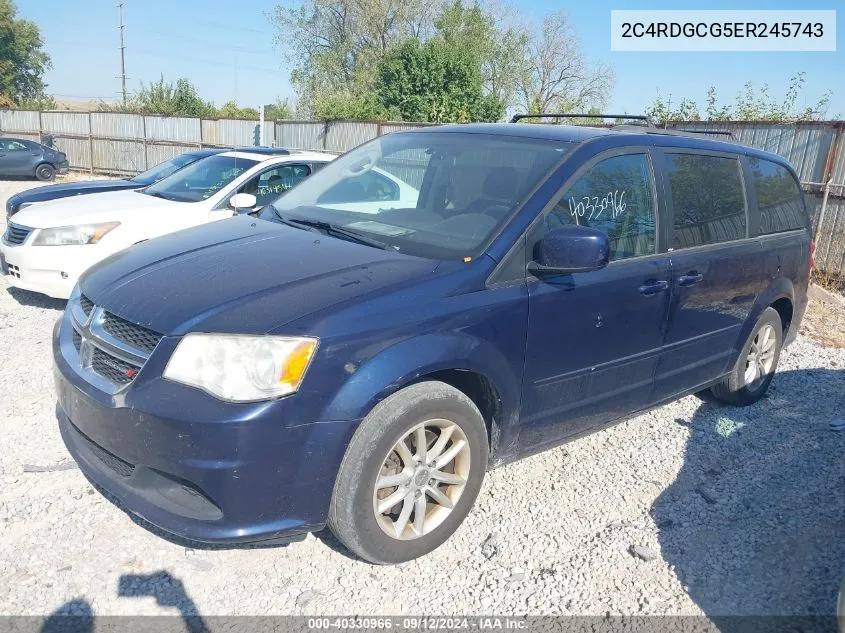 2014 Dodge Grand Caravan Sxt/Sxt 30Th Anniversary VIN: 2C4RDGCG5ER245743 Lot: 40330966