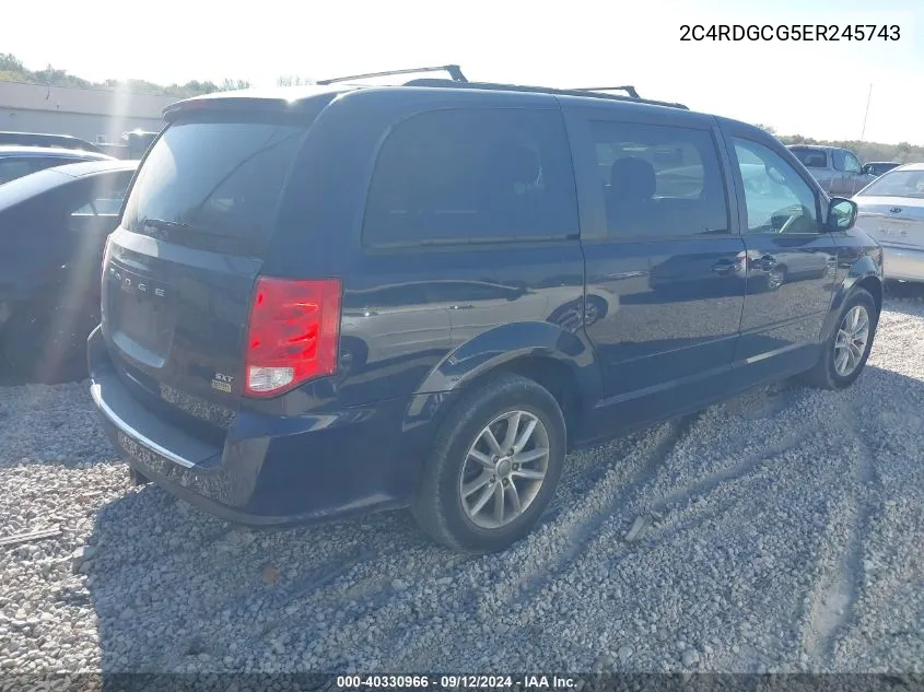 2C4RDGCG5ER245743 2014 Dodge Grand Caravan Sxt/Sxt 30Th Anniversary