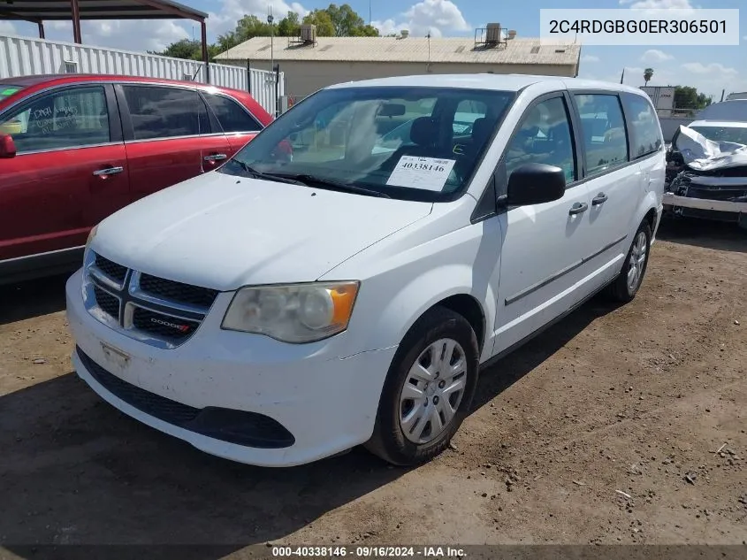 2014 Dodge Grand Caravan Se VIN: 2C4RDGBG0ER306501 Lot: 40338146