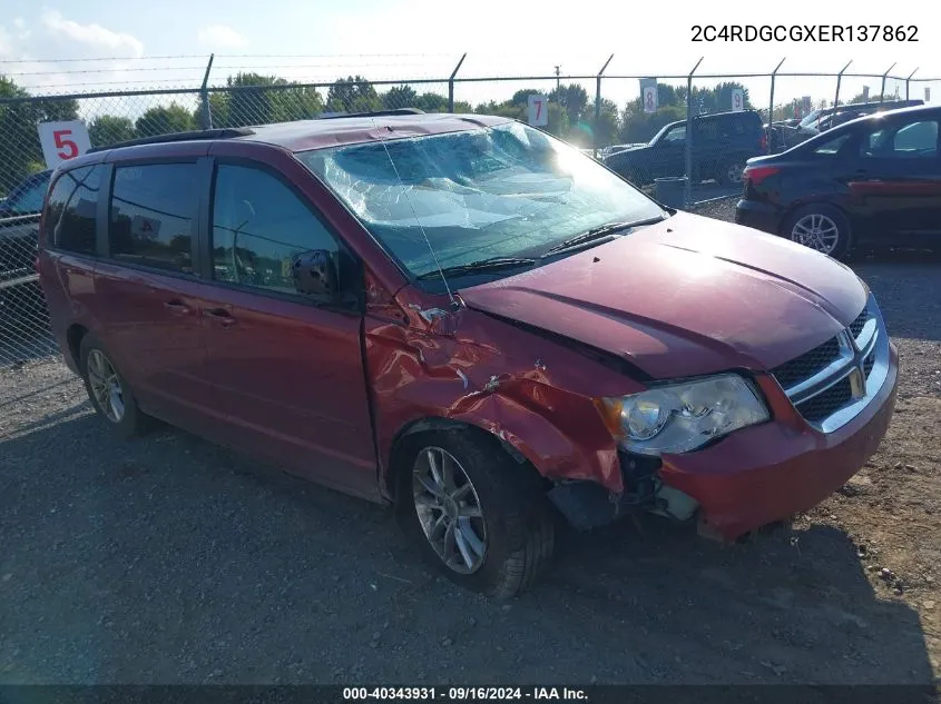 2C4RDGCGXER137862 2014 Dodge Grand Caravan Sxt