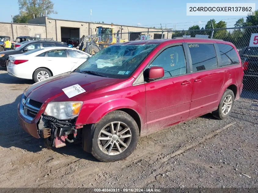 2C4RDGCGXER137862 2014 Dodge Grand Caravan Sxt