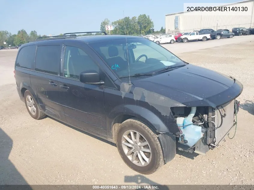 2014 Dodge Grand Caravan Se/Sxt VIN: 2C4RDGBG4ER140130 Lot: 40351643