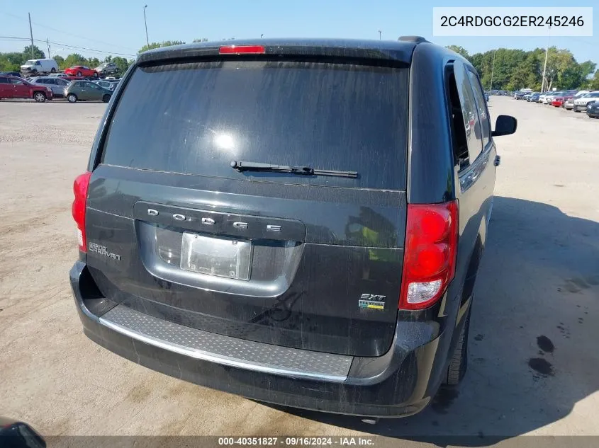 2014 Dodge Grand Caravan Sxt VIN: 2C4RDGCG2ER245246 Lot: 40351827