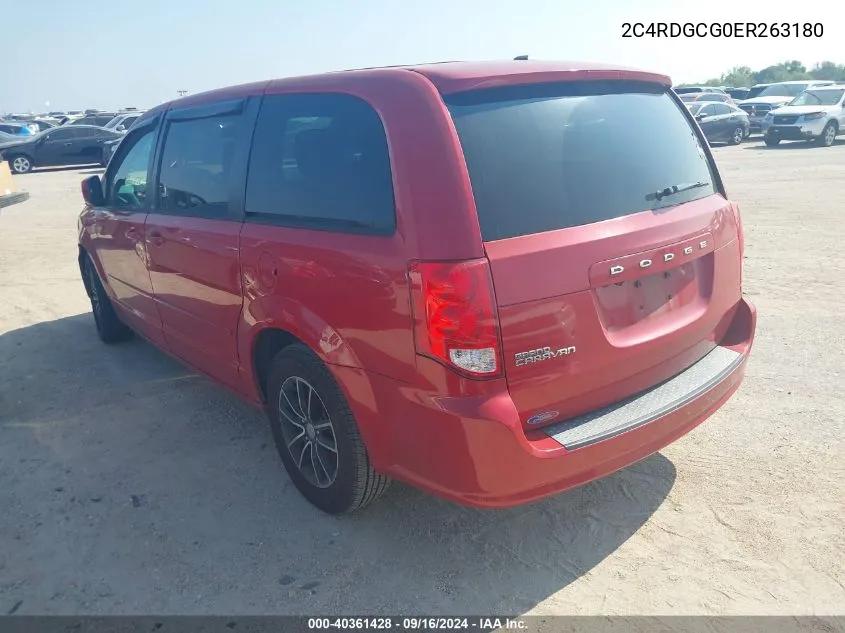 2C4RDGCG0ER263180 2014 Dodge Grand Caravan Sxt 30Th Anniversary