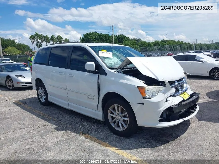 2014 Dodge Grand Caravan Sxt VIN: 2C4RDGCG7ER205289 Lot: 40364736