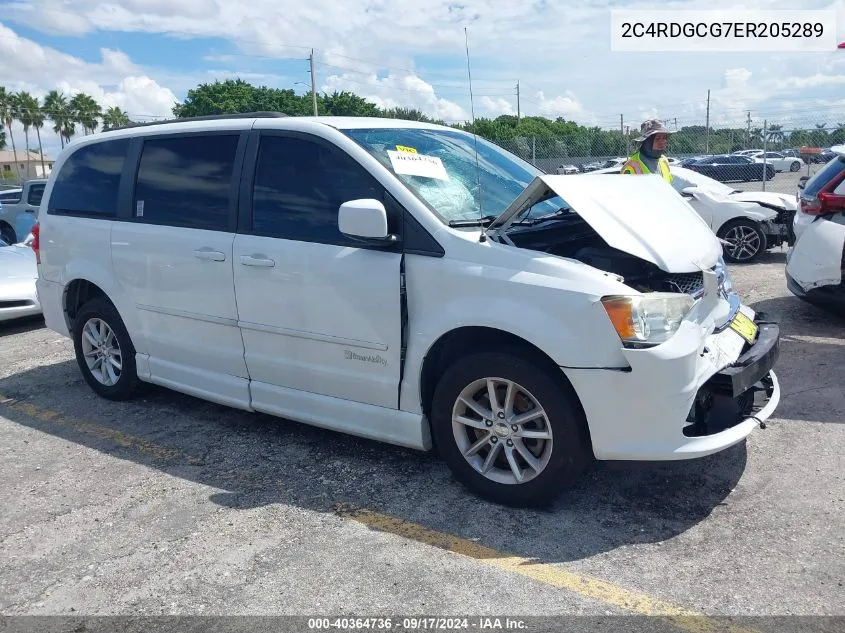 2014 Dodge Grand Caravan Sxt VIN: 2C4RDGCG7ER205289 Lot: 40364736