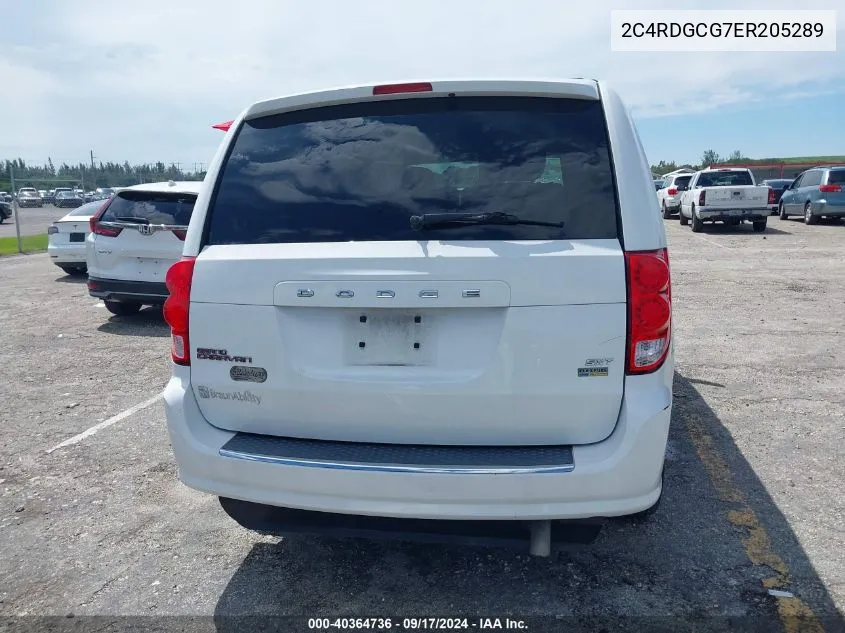 2014 Dodge Grand Caravan Sxt VIN: 2C4RDGCG7ER205289 Lot: 40364736