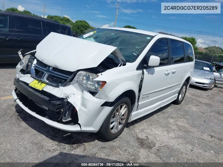 2014 Dodge Grand Caravan Sxt VIN: 2C4RDGCG7ER205289 Lot: 40364736