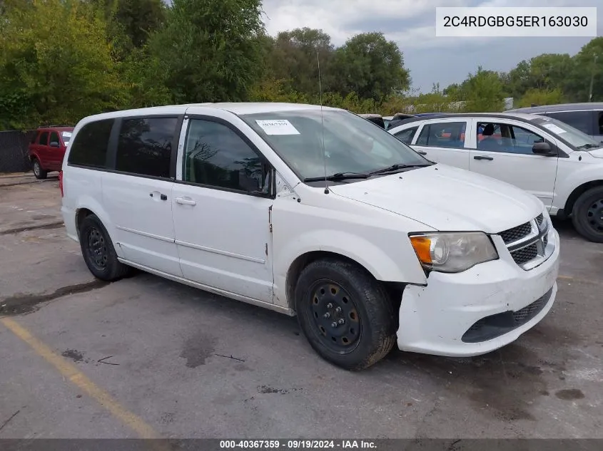 2C4RDGBG5ER163030 2014 Dodge Grand Caravan Se