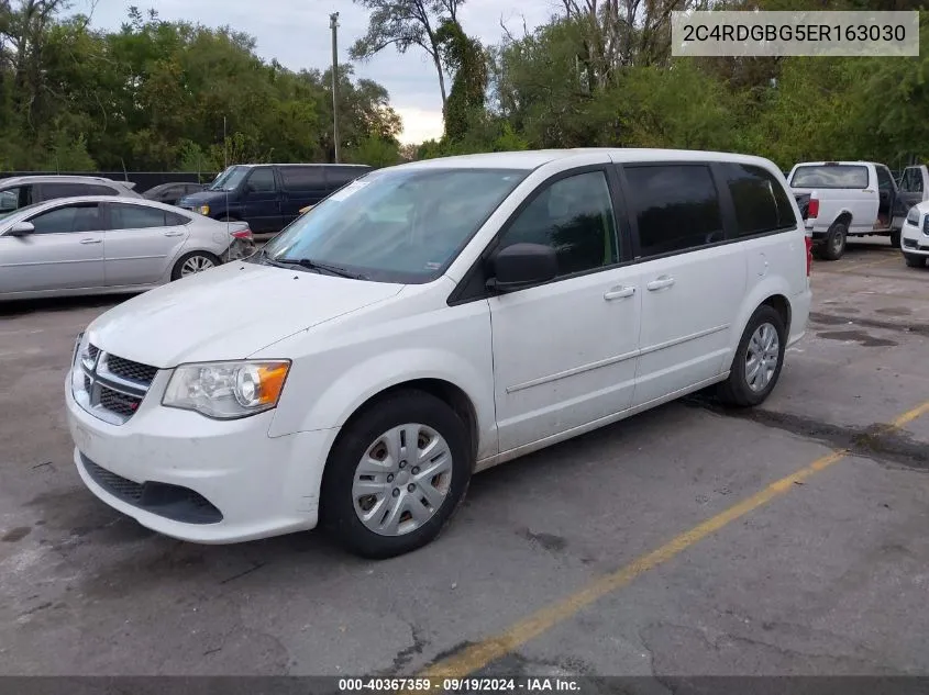 2014 Dodge Grand Caravan Se VIN: 2C4RDGBG5ER163030 Lot: 40367359