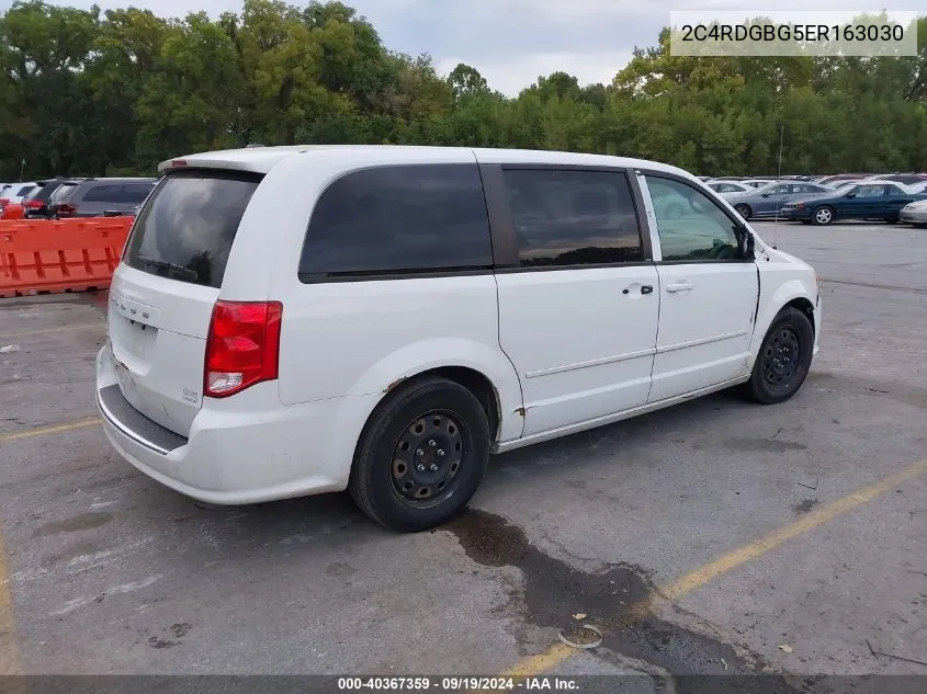 2C4RDGBG5ER163030 2014 Dodge Grand Caravan Se