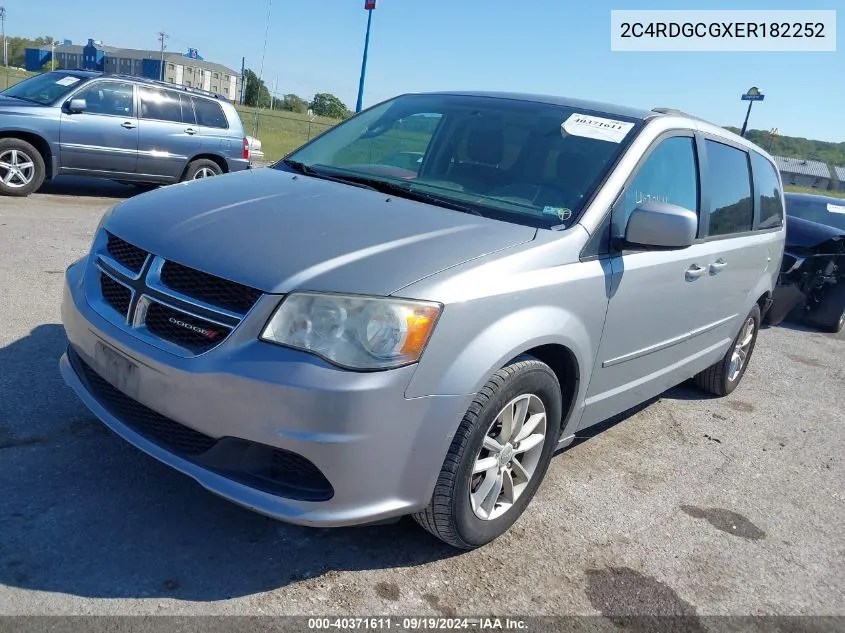 2014 Dodge Grand Caravan Sxt VIN: 2C4RDGCGXER182252 Lot: 40371611