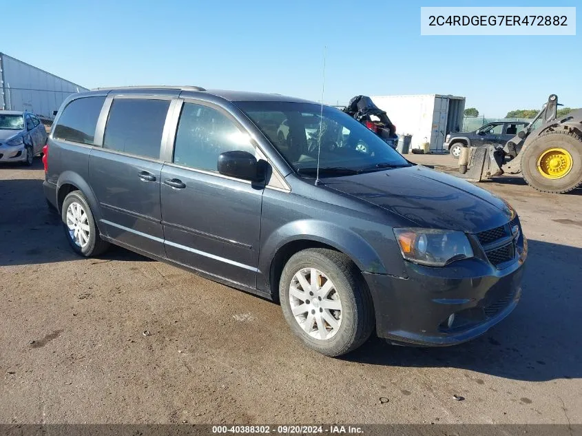 2014 Dodge Grand Caravan R/T VIN: 2C4RDGEG7ER472882 Lot: 40388302