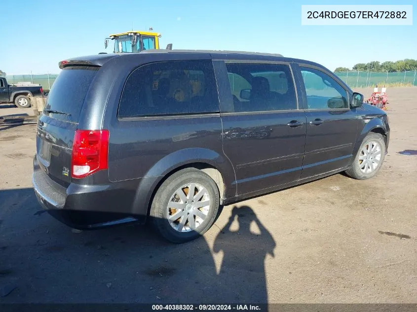 2014 Dodge Grand Caravan R/T VIN: 2C4RDGEG7ER472882 Lot: 40388302