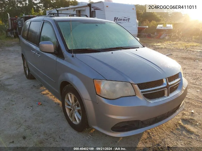 2014 Dodge Grand Caravan Sxt VIN: 2C4RDGCG6ER411011 Lot: 40402189