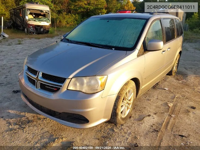 2014 Dodge Grand Caravan Sxt VIN: 2C4RDGCG6ER411011 Lot: 40402189