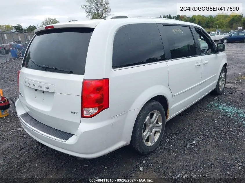 2014 Dodge Grand Caravan Sxt 30Th Anniversary VIN: 2C4RDGCG5ER417690 Lot: 40411810