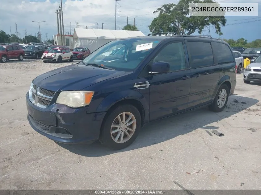 2014 Dodge Grand Caravan Sxt VIN: 2C4RDGCG2ER289361 Lot: 40412826