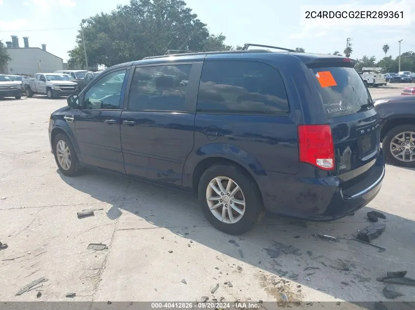 2C4RDGCG2ER289361 2014 Dodge Grand Caravan Sxt