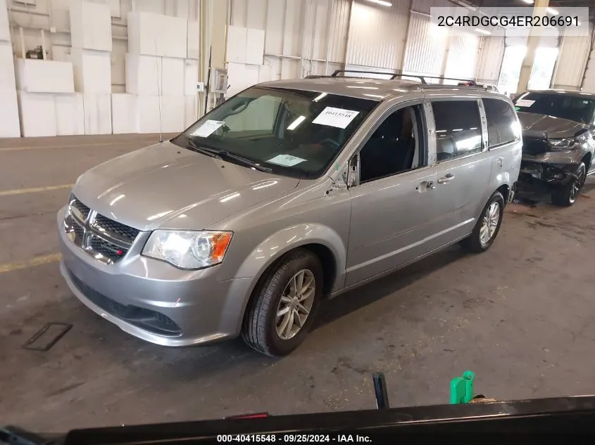 2014 Dodge Grand Caravan Sxt VIN: 2C4RDGCG4ER206691 Lot: 40415548