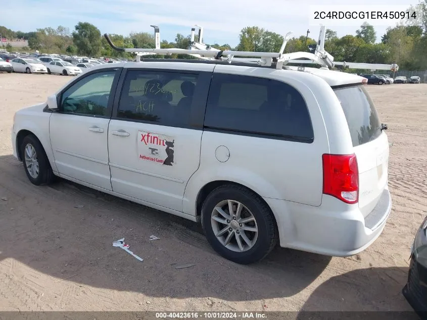 2C4RDGCG1ER450914 2014 Dodge Grand Caravan Sxt