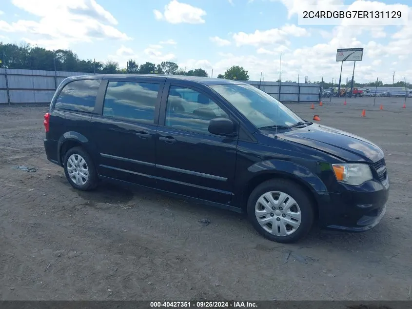 2014 Dodge Grand Caravan American Value Pkg VIN: 2C4RDGBG7ER131129 Lot: 40427351