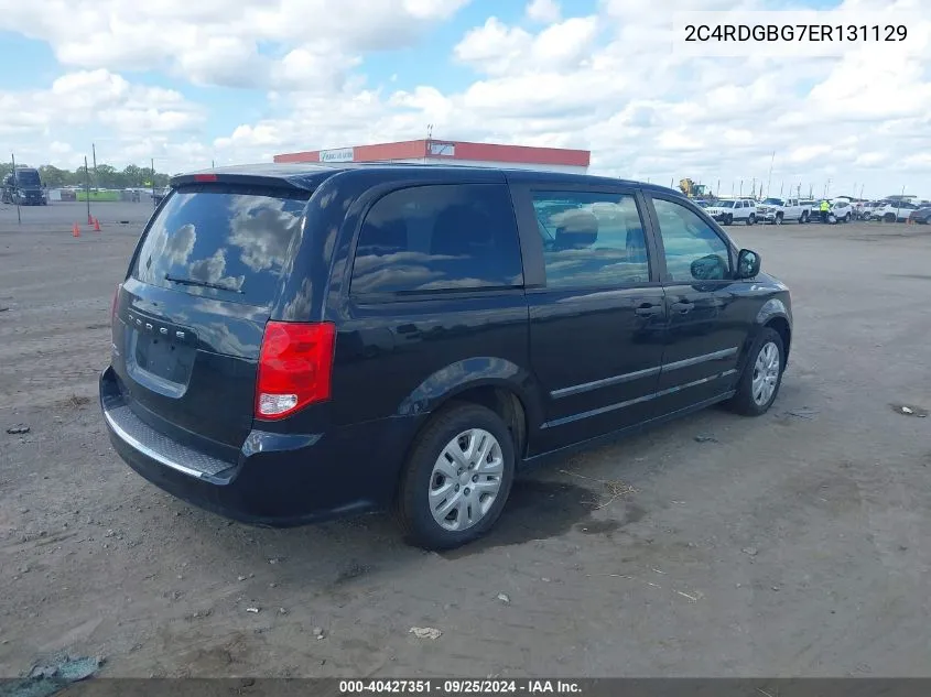 2014 Dodge Grand Caravan American Value Pkg VIN: 2C4RDGBG7ER131129 Lot: 40427351