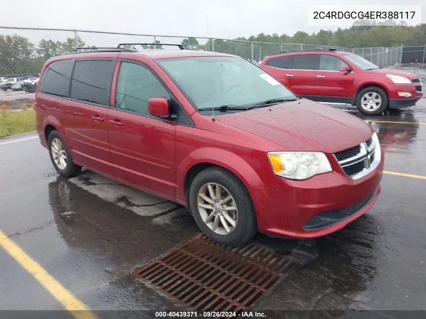 2014 Dodge Grand Caravan Sxt VIN: 2C4RDGCG4ER388117 Lot: 40439371