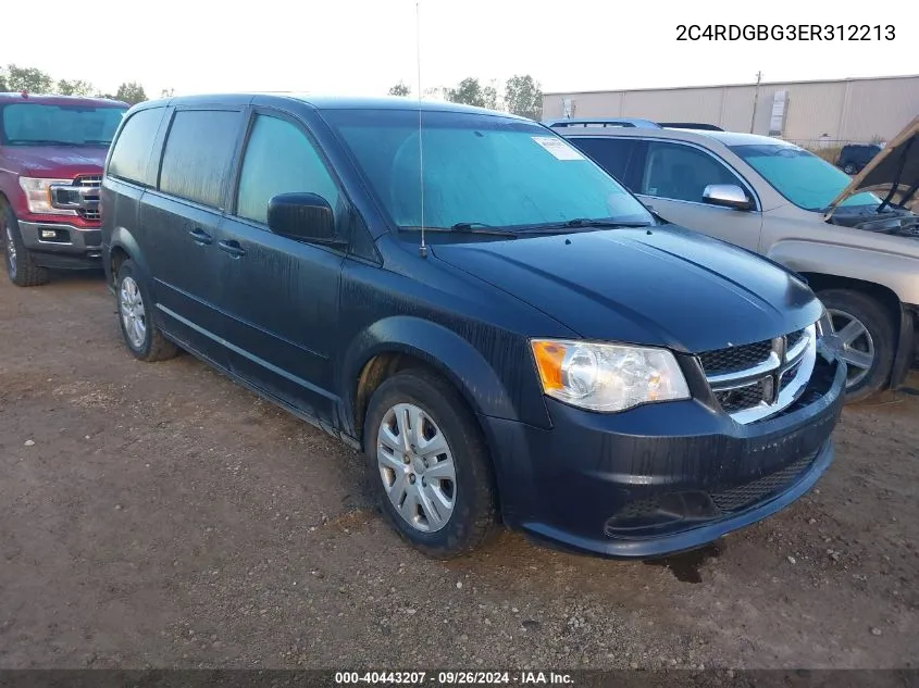 2C4RDGBG3ER312213 2014 Dodge Grand Caravan Se