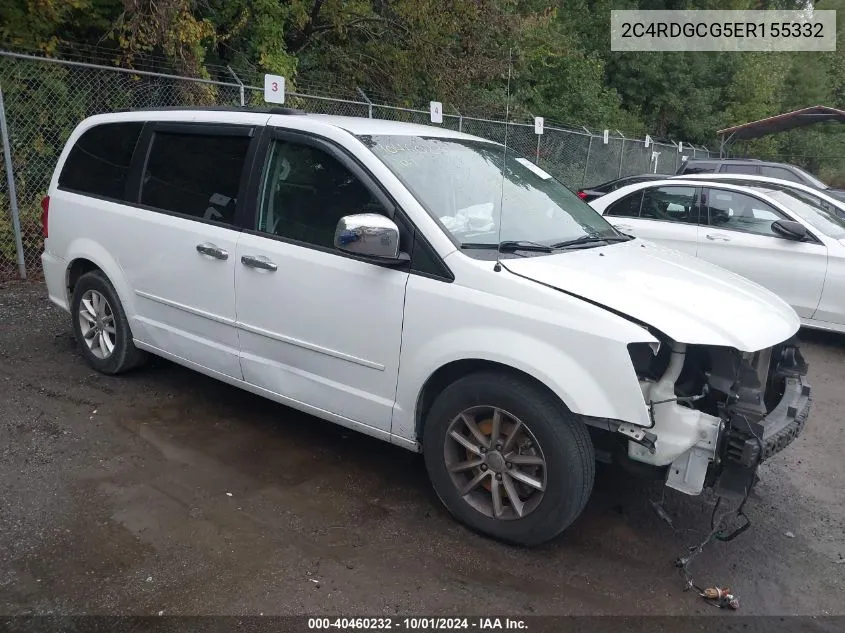 2C4RDGCG5ER155332 2014 Dodge Grand Caravan Sxt