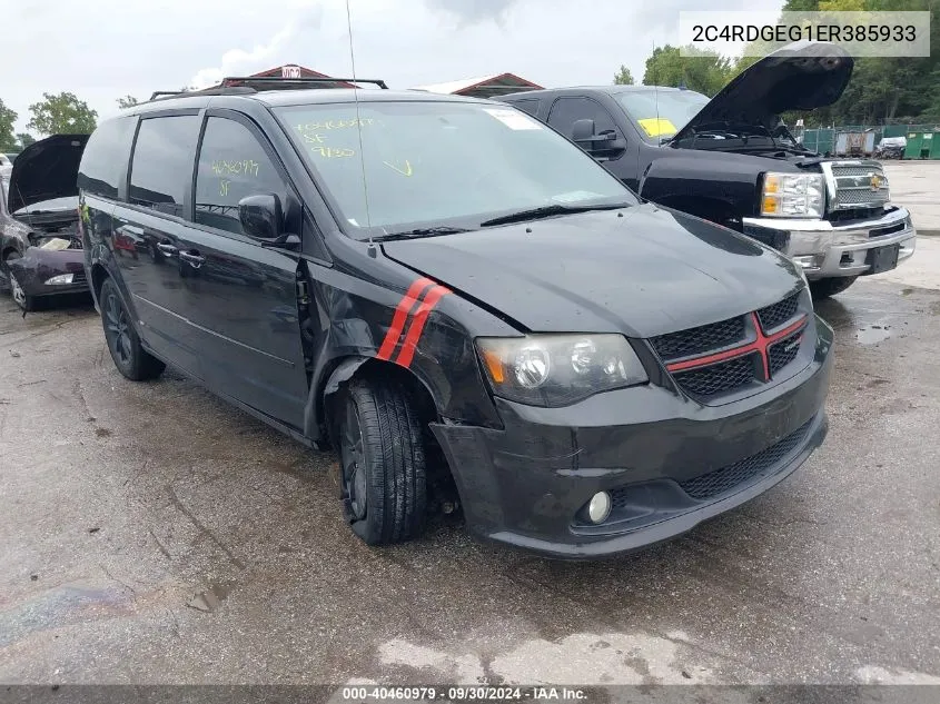 2014 Dodge Grand Caravan R/T VIN: 2C4RDGEG1ER385933 Lot: 40460979