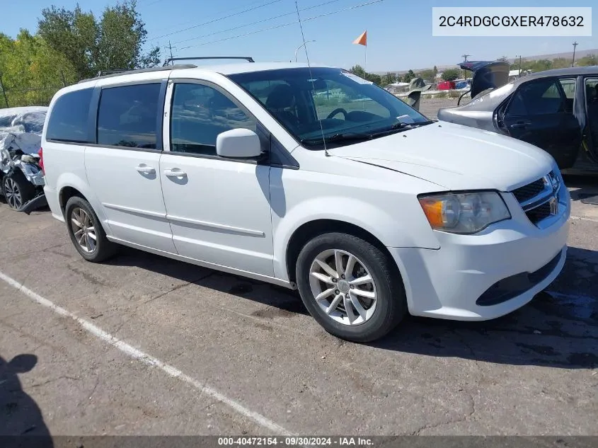 2C4RDGCGXER478632 2014 Dodge Grand Caravan Sxt