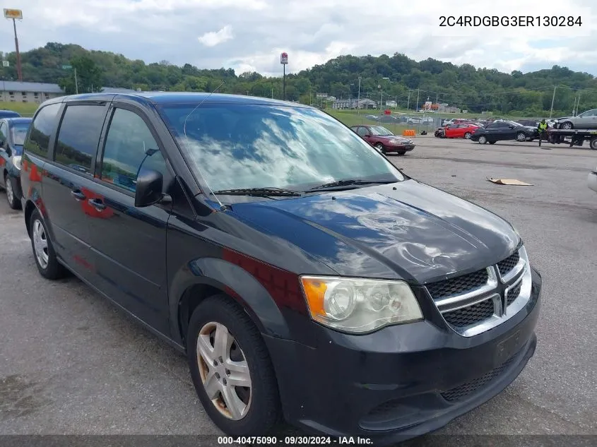 2014 Dodge Grand Caravan Se VIN: 2C4RDGBG3ER130284 Lot: 40475090