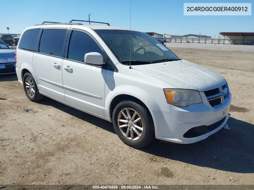 2014 Dodge Grand Caravan Sxt VIN: 2C4RDGCG0ER400912 Lot: 40476955