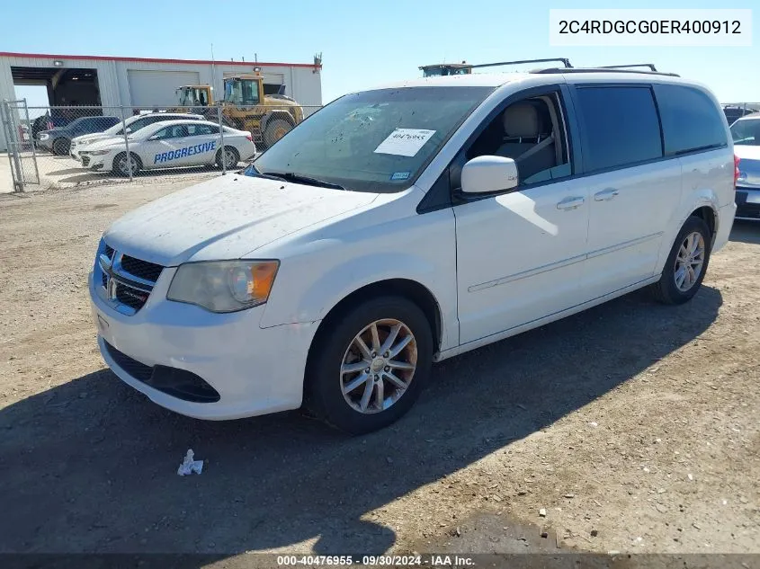 2014 Dodge Grand Caravan Sxt VIN: 2C4RDGCG0ER400912 Lot: 40476955