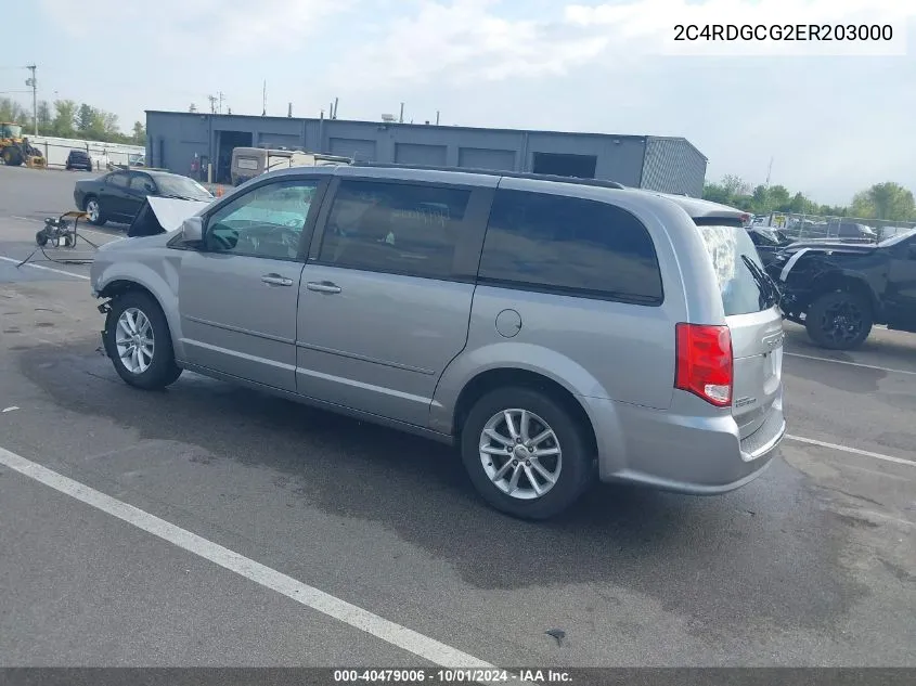 2014 Dodge Grand Caravan Sxt VIN: 2C4RDGCG2ER203000 Lot: 40479006